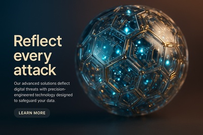 Hyperrealistic Sphere of Mirrors Reflecting Digital Attacks