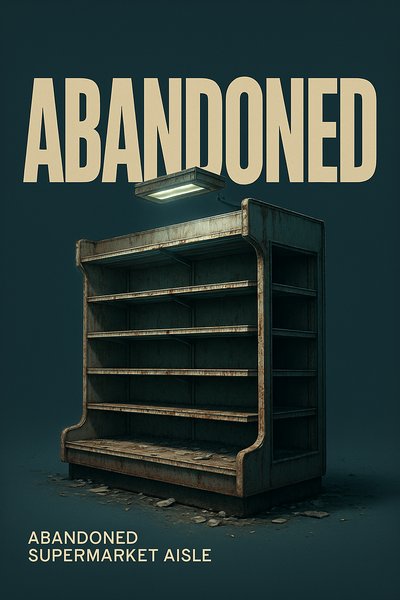 Striking Visual of an Abandoned Supermarket Aisle