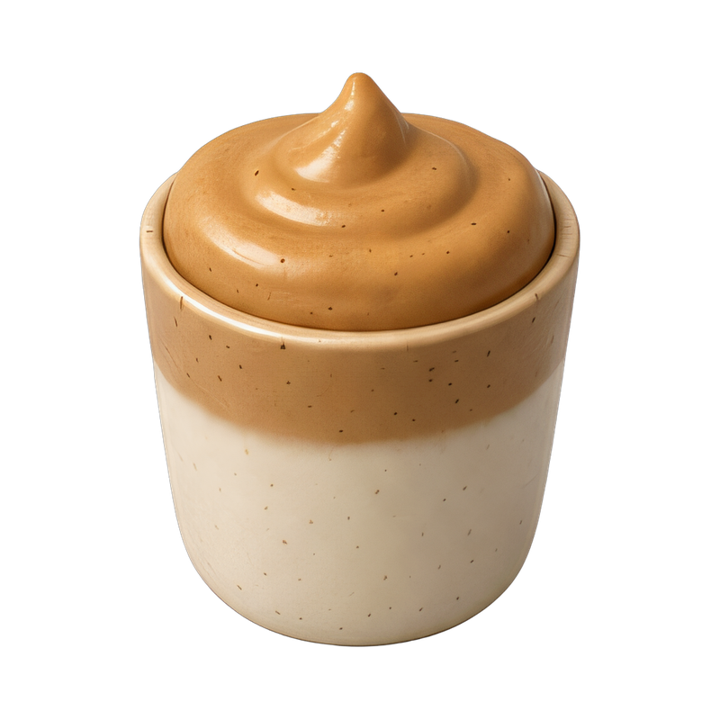 creamy dalgona coffee in a cup