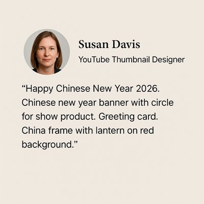 Happy Chinese New Year 2026 Testimonial for YouTube Thumbnail Design