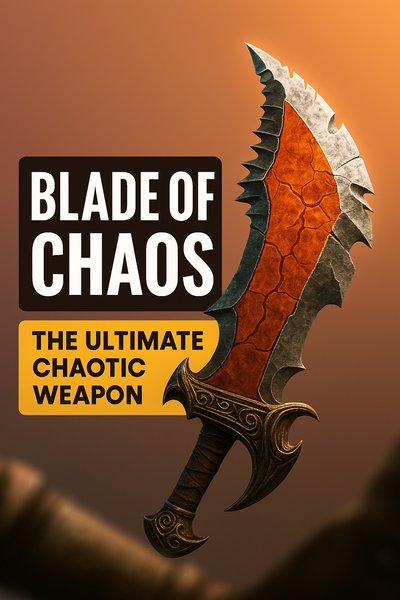 Blade of Chaos: The Ultimate Chaotic Weapon Thumbnail Design