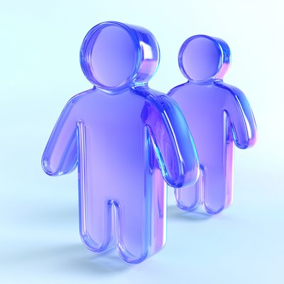 Stylized Transparent Figurines in Soft Colors