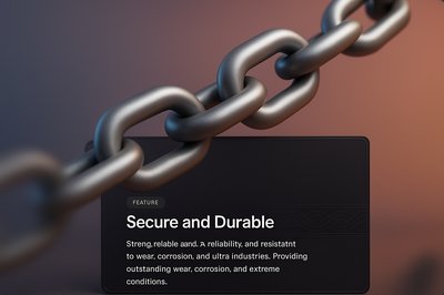 Stylish Chain Design with Feature Block