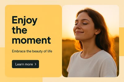 Backlit Portrait of a Happy Woman at Sunset in a Modern Layout