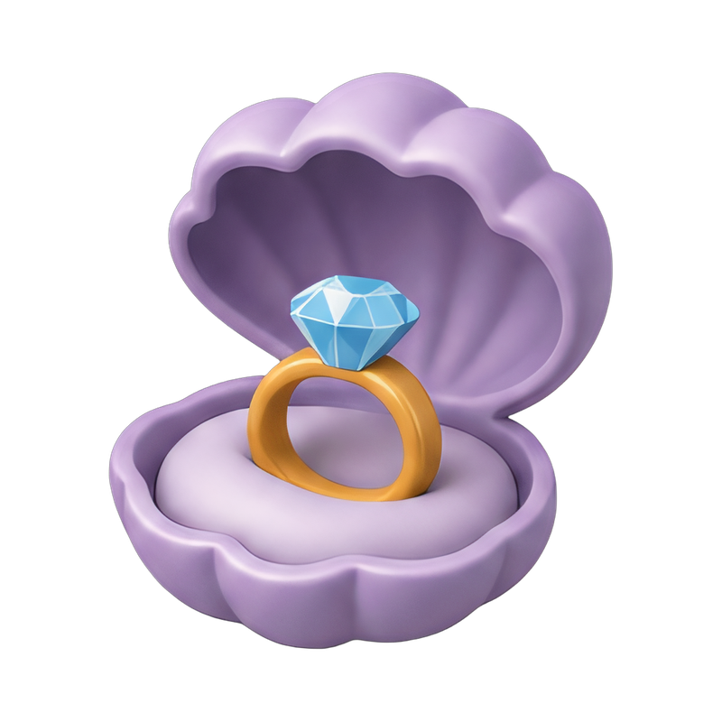 Elegant proposal ring display