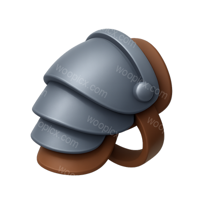 3D Icon of a Medieval Gauntlet Design