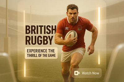 Dynamic Promotional Graphic for British Rugby Experience