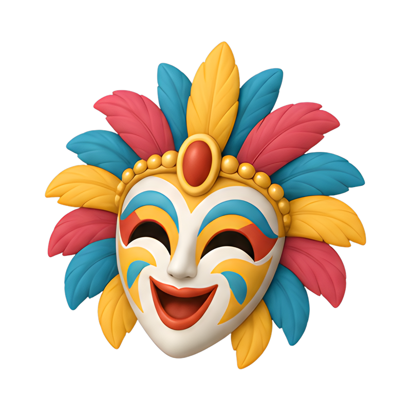 Colorful mask at MassKara Festival