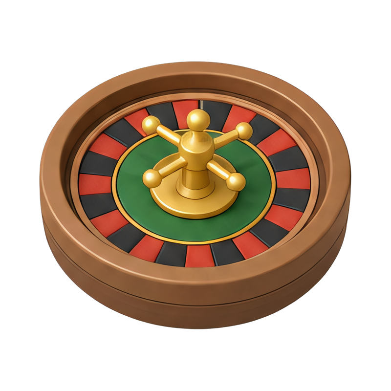 classic roulette wheel close-up