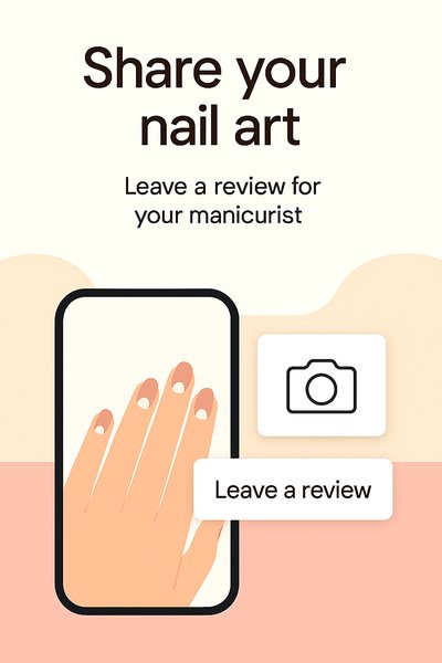 Engaging Social Media Graphic for Nail Art Reviews