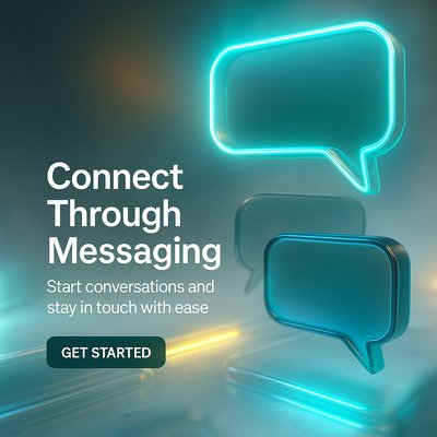 Neon Carousel: Engaging Messaging Bubbles Design
