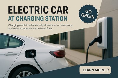 Electric Car Charging Station - Eco-Friendly Transportation
