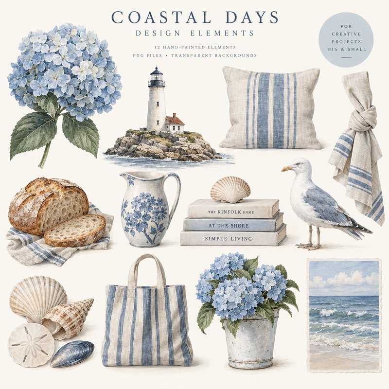 Coastal Design Elements Pack