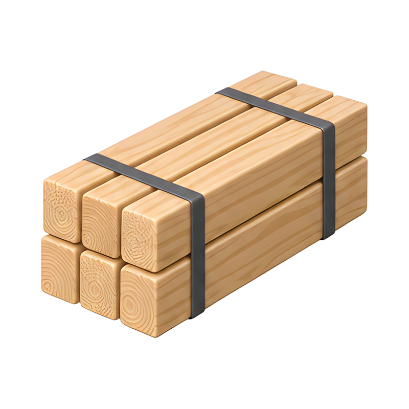 stack of dimensional lumber studs
