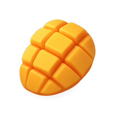 Realistic 3D Rendering of a Mango Fruit