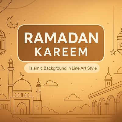 Elegant Islamic Background for Ramadan Celebrations