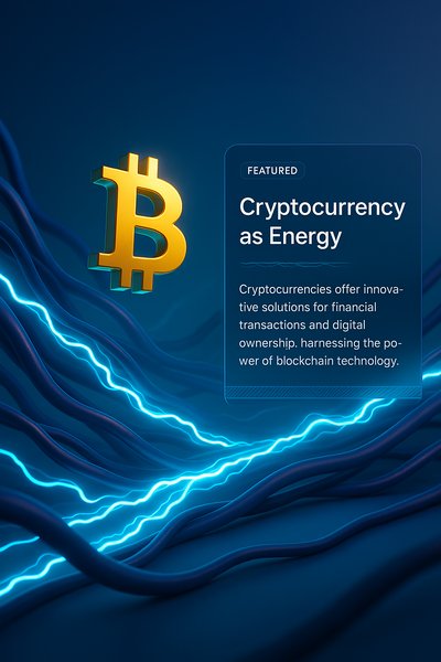 Cryptocurrency as Energy: Innovative Financial Solutions