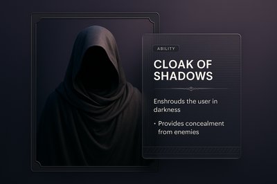 Cloak of Shadows: Enshrouded in Darkness