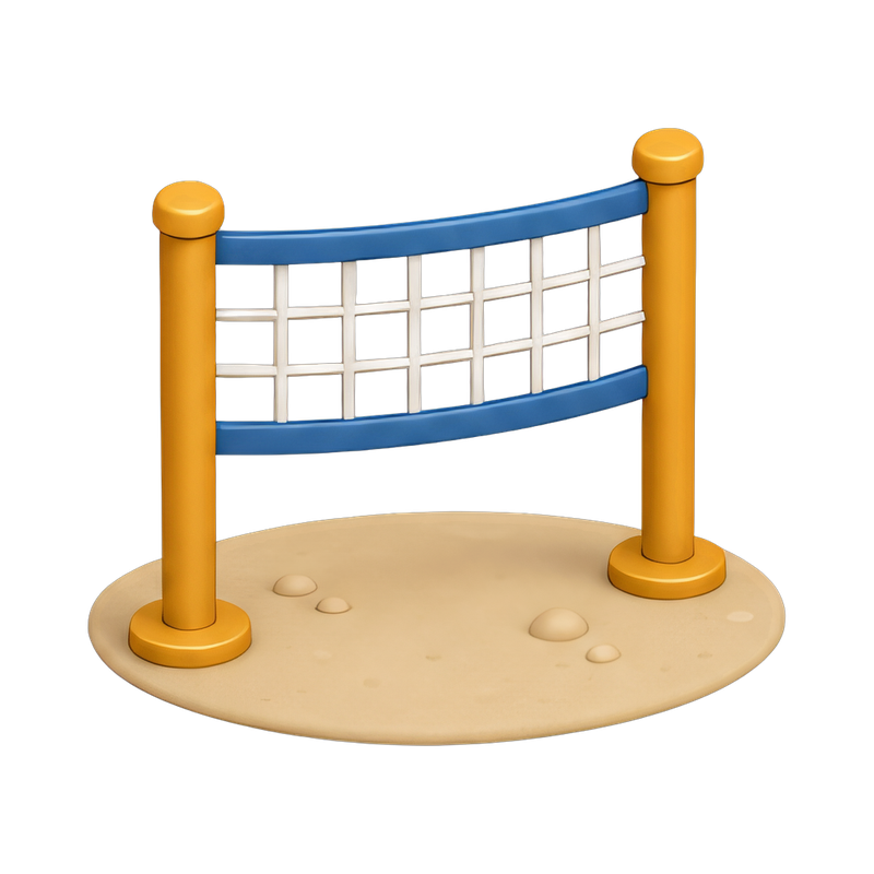 beach volleyball net setup