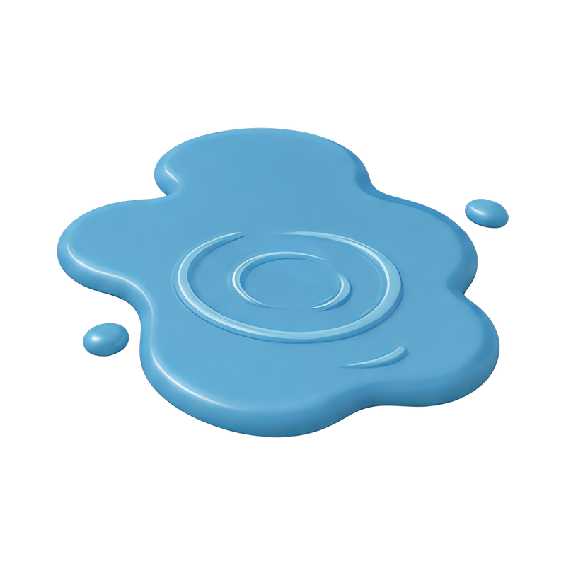 puddle with gentle ripples