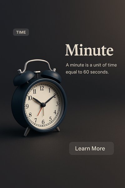 Realistic 3D Clock Illustration with Time Concept