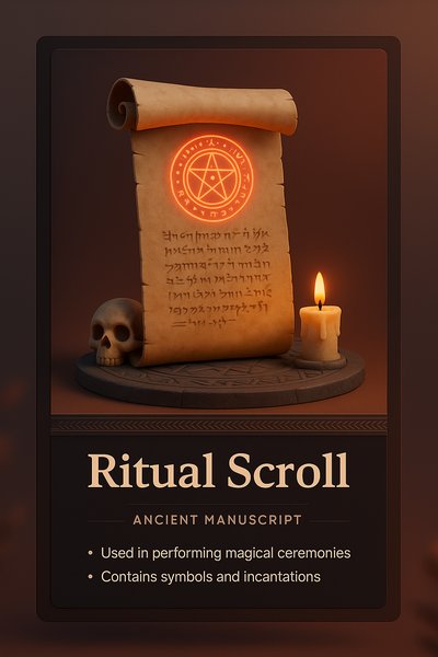 Ritual Scroll: Ancient Manuscript for Ceremonies