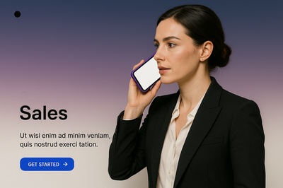 Businesswoman on Phone in Stylish Attire