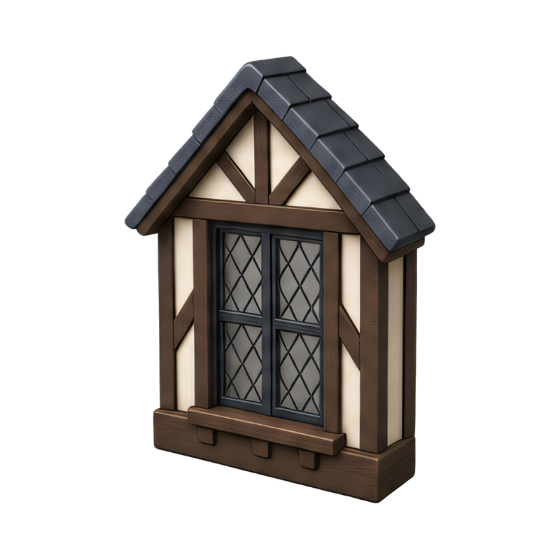 stunning tudor leaded window