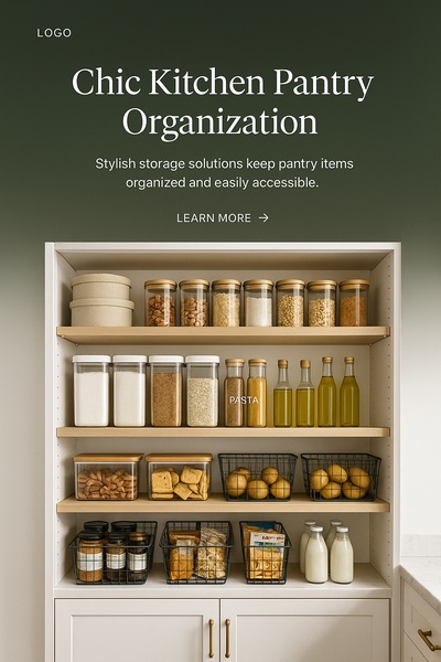 Chic Kitchen Pantry Organization for Stylish Storage Solutions