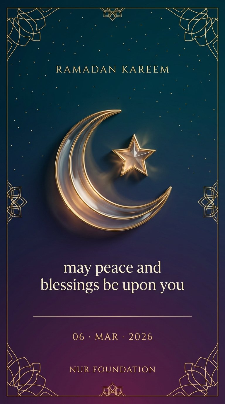 Elegant Ramadan Greeting Template