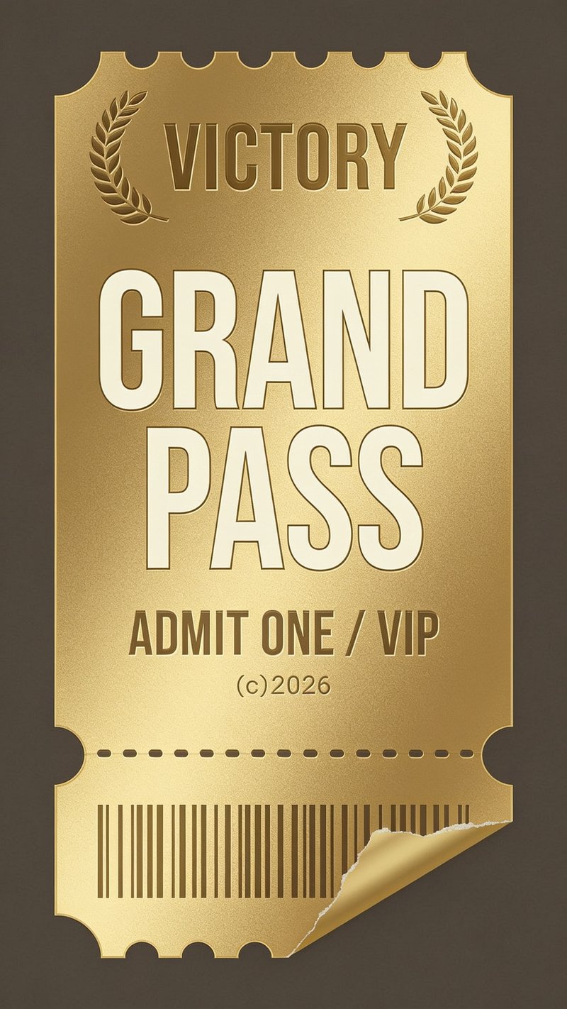 Modern ticket design mockup