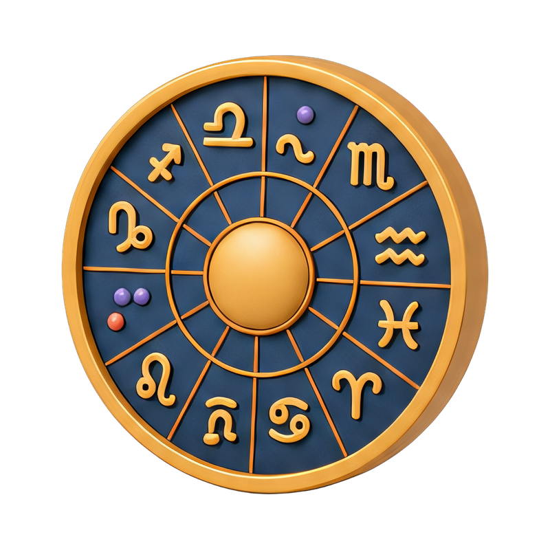 detailed astrology birth chart wheel