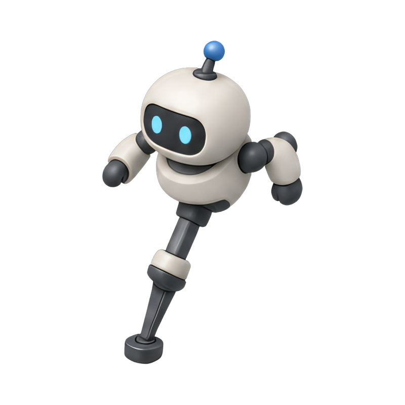 robot on one leg