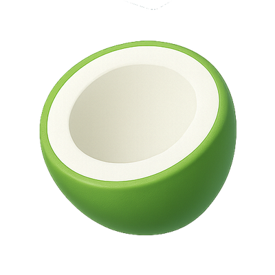 Minimalist Green Bowl with White Interior