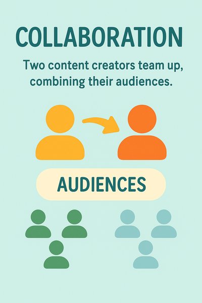 Illustrative Graphic on Collaboration Between Content Creators