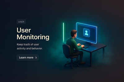 Neon Perspective: User Monitoring Scene in 3D Realism
