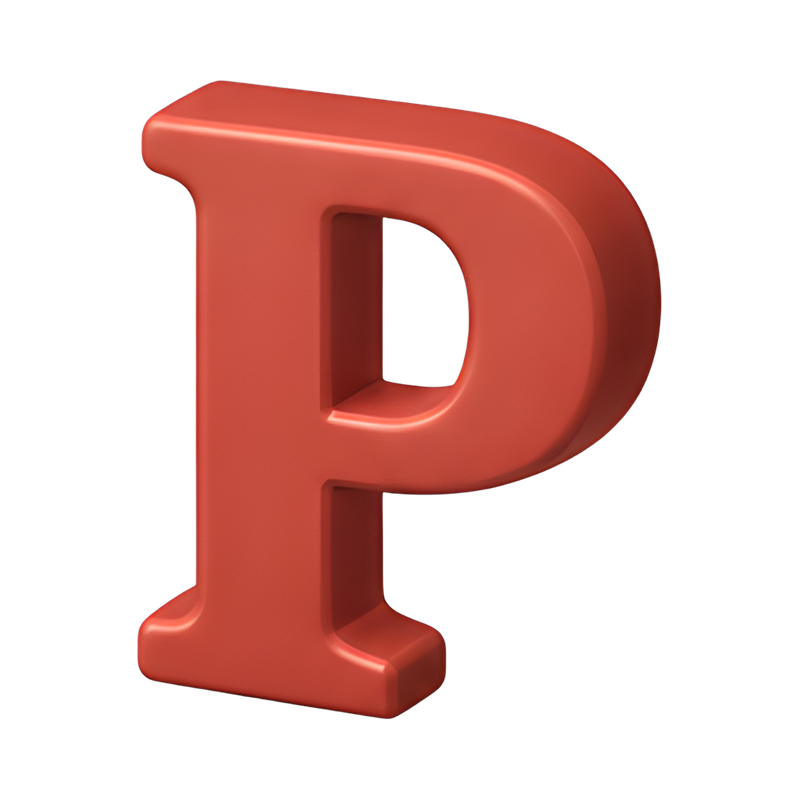 Creative letter P design