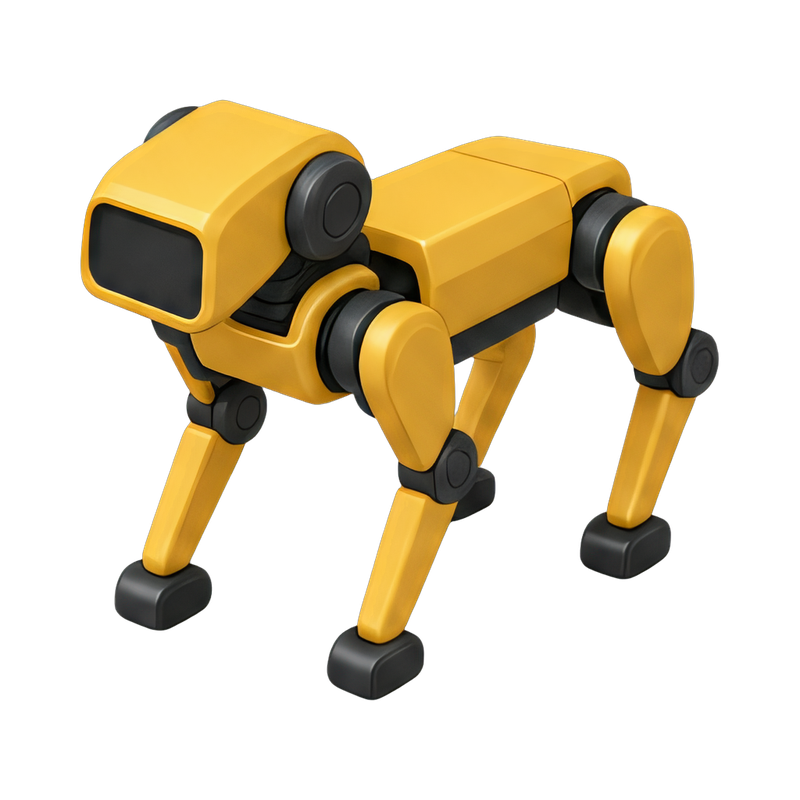 futuristic quadruped robot dog