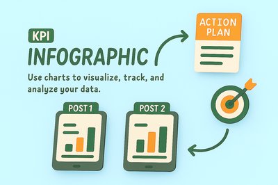 KPI Infographic for Data Visualization and Analysis