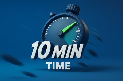 3D Stopwatch Illustration for Time Management Concepts