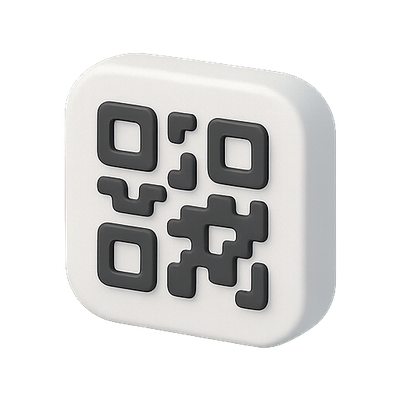 3D QR Code Design Element for Digital Marketing