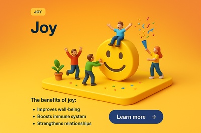 Joyful 3D Scene with Happy Characters and Smiley Face
