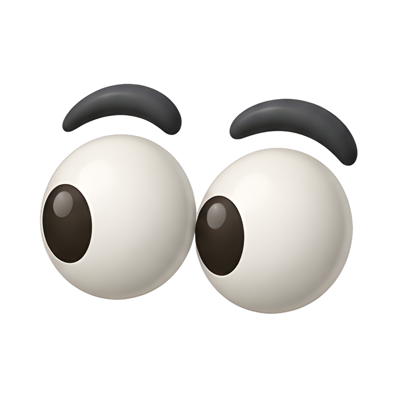 playful cartoon eyeballs peeking