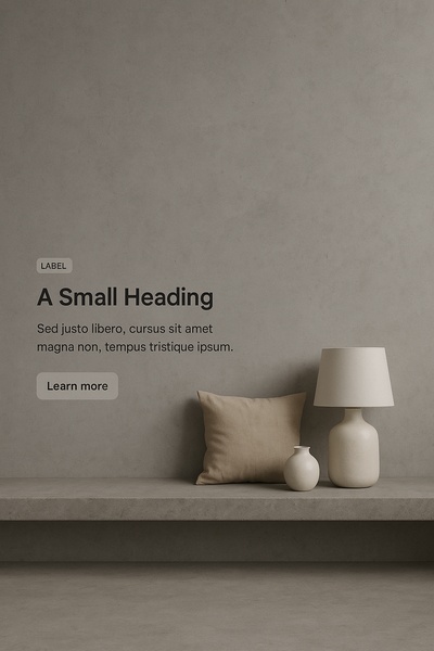 Minimalist Gray Interior with Product Display