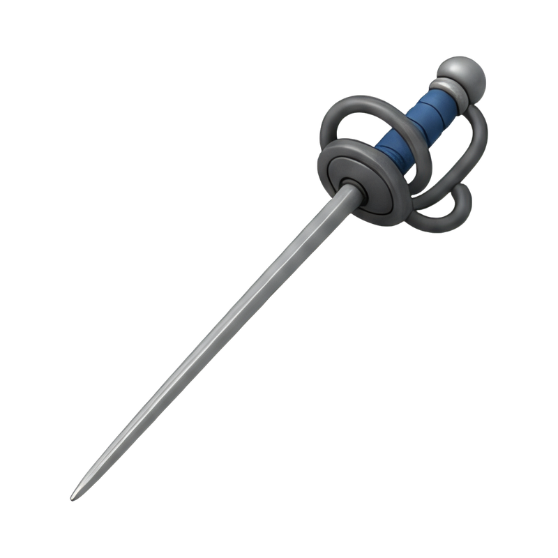 sleek rapier with guard