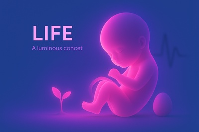 Luminous Concept of Life: A Harmonious Scene