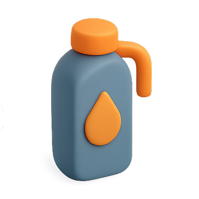Stylized Water Bottle with Modern Design