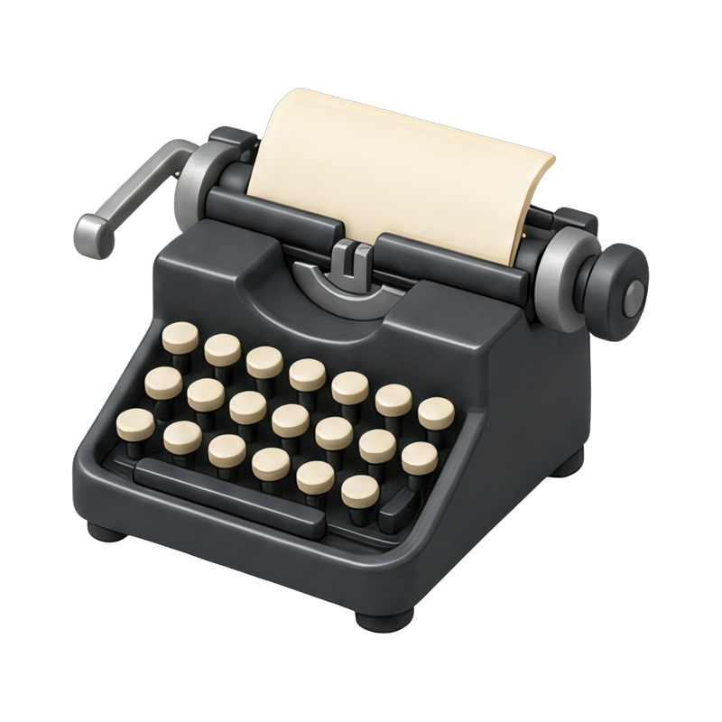 vintage typewriter with return lever