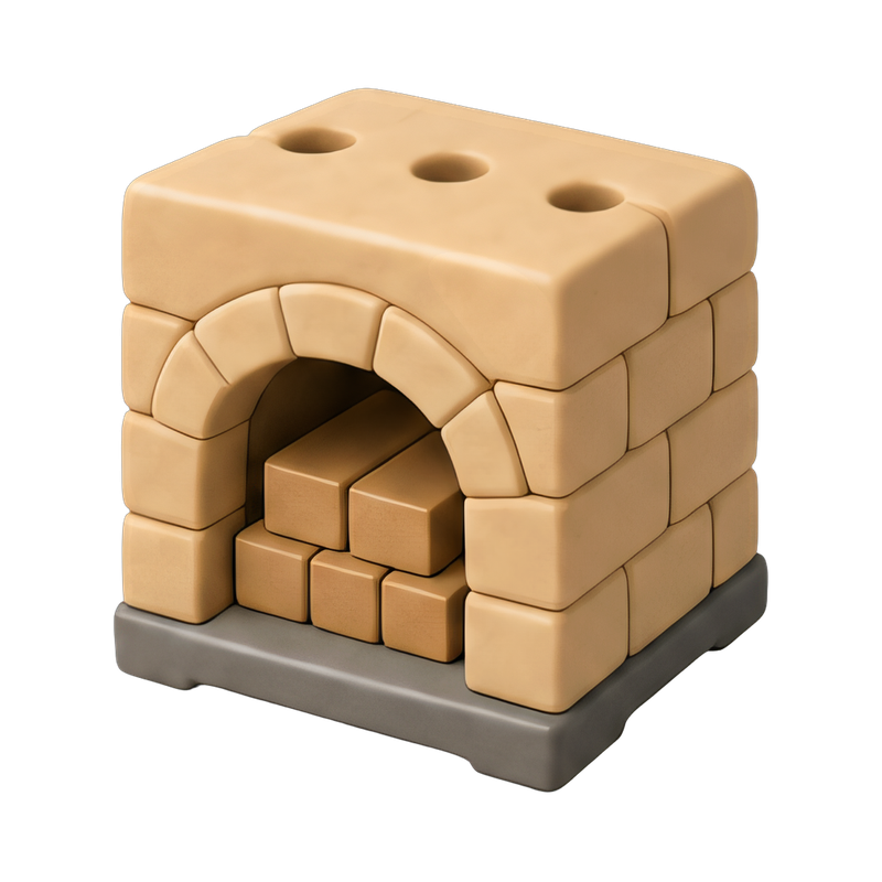 traditional pottery kiln structure