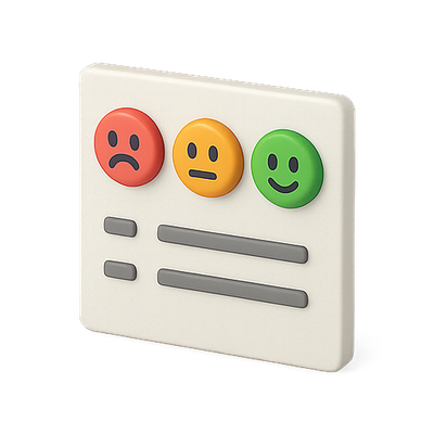 User Feedback Interface with Emoji Reactions